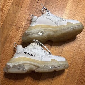 Balenciaga White Triple S Sneakers